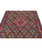 Bijar 5'1'' X 10'2'' Hand-Knotted Wool Rug 5'1'' x 10'2'' (153 X 305) / Taupe / Red