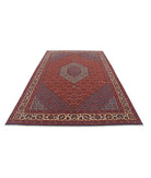 Bijar 6'7'' X 9'11'' Hand-Knotted Wool Rug 6'7'' x 9'11'' (198 X 298) / Red / Ivory