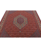 Bijar 6'7'' X 9'11'' Hand-Knotted Wool Rug 6'7'' x 9'11'' (198 X 298) / Red / Ivory