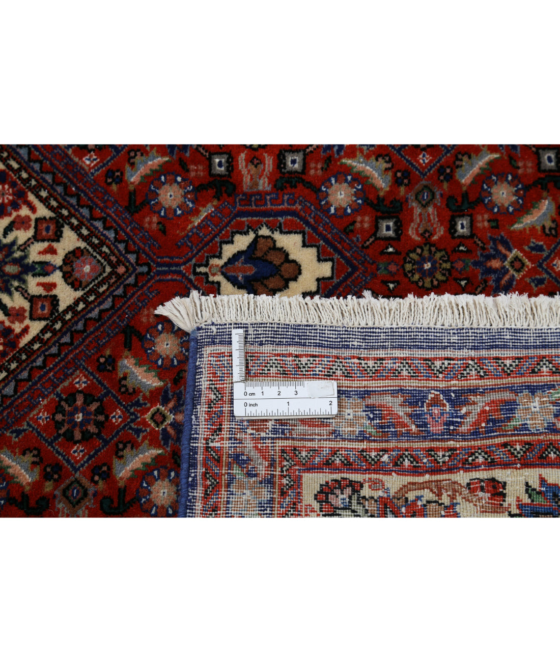 Bijar 6'7'' X 9'11'' Hand-Knotted Wool Rug 6'7'' x 9'11'' (198 X 298) / Red / Ivory