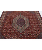 Bijar 6'7'' X 9'8'' Hand-Knotted Wool-Silk Rug 6'7'' x 9'8'' (198 X 290) / Red / Ivory