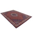 Bijar 6'7'' X 10'0'' Hand-Knotted Wool-Silk Rug 6'7'' x 10'0'' (198 X 300) / Red / Ivory