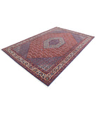 Bijar 6'7'' X 10'0'' Hand-Knotted Wool-Silk Rug 6'7'' x 10'0'' (198 X 300) / Red / Ivory