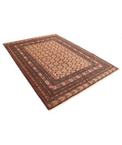Silk-Tane 6'9'' X 8'11'' Hand-Knotted Wool-Silk Rug 6'9'' x 8'11'' (203 X 268) / Taupe / Ivory