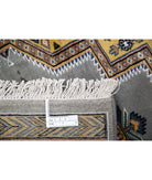 Bokhara 4'6'' X 6'7'' Hand-Knotted Wool-Silk Rug 4'6'' x 6'7'' (135 X 198) / Grey / Gold