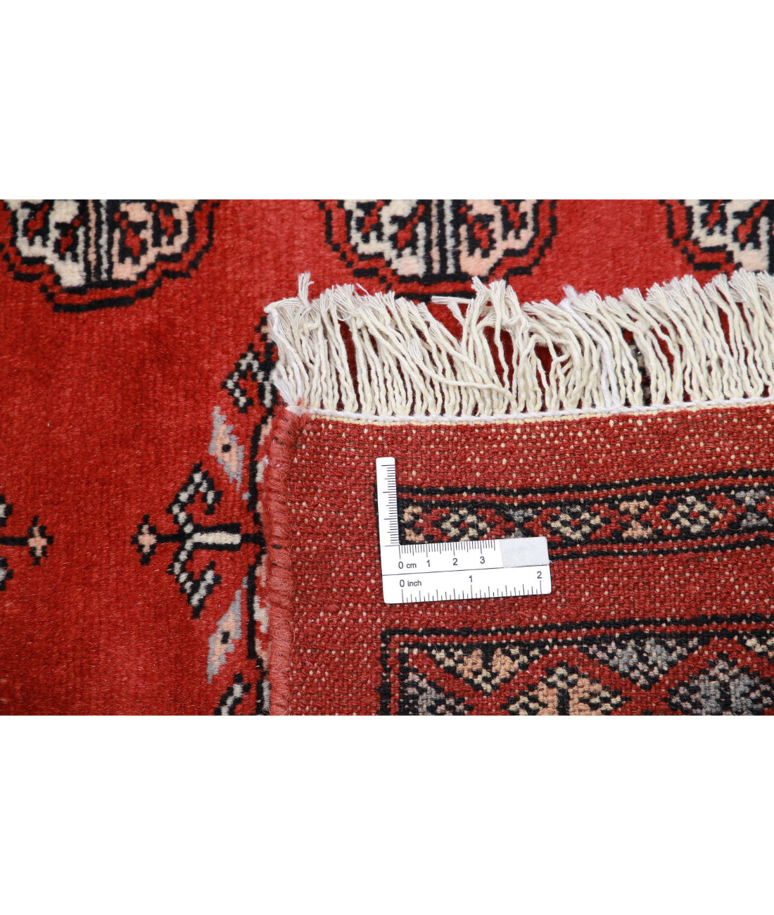 Bokhara 7'11'' X 10'0'' Hand-Knotted Wool Rug 7'11'' x 10'0'' (238 X 300) / Red / Ivory