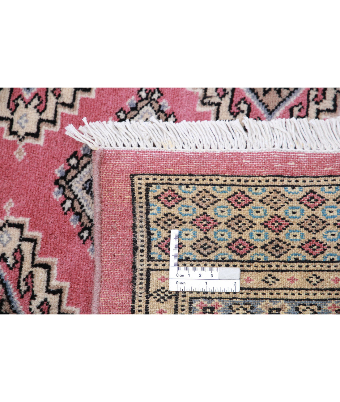Bokhara 8'0'' X 10'3'' Hand-Knotted Wool Rug 8'0'' x 10'3'' (240 X 308) / Pink / Ivory