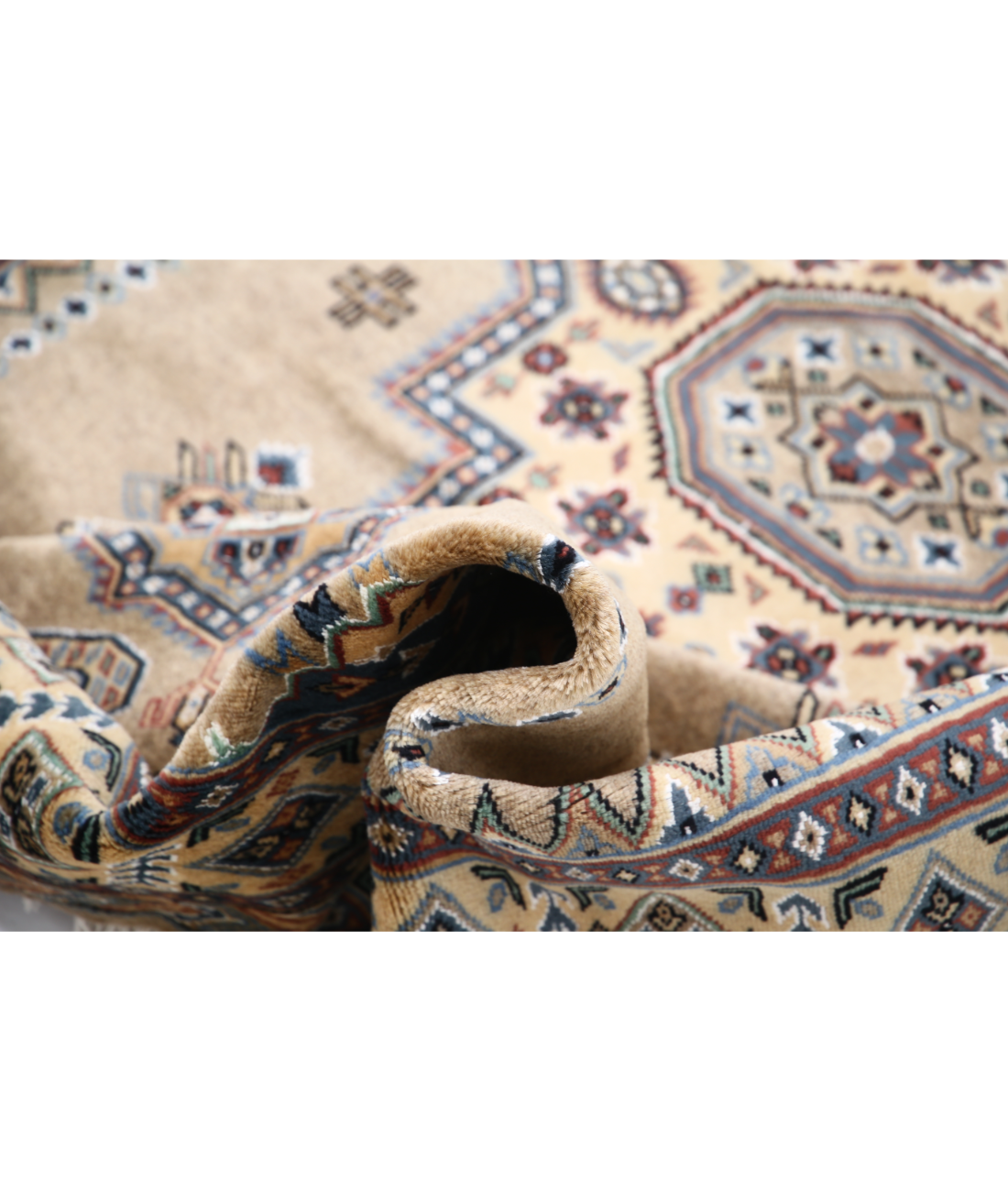 Bokhara 4'6'' X 6'9'' Hand-Knotted Wool-Silk Rug 4'6'' x 6'9'' (135 X 203) / Brown / Ivory