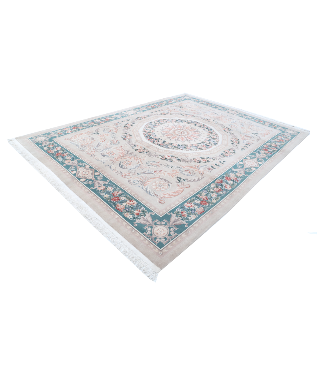 Chinese 8'11'' X 12'1'' Hand-Knotted Wool Rug 8'11'' x 12'1'' (175 X 300) / Brown / N/A