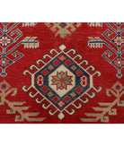 Kazak 6'6'' X 9'4'' Hand-Knotted Wool Rug 6'6'' x 9'4'' (195 X 280) / Red / Ivory