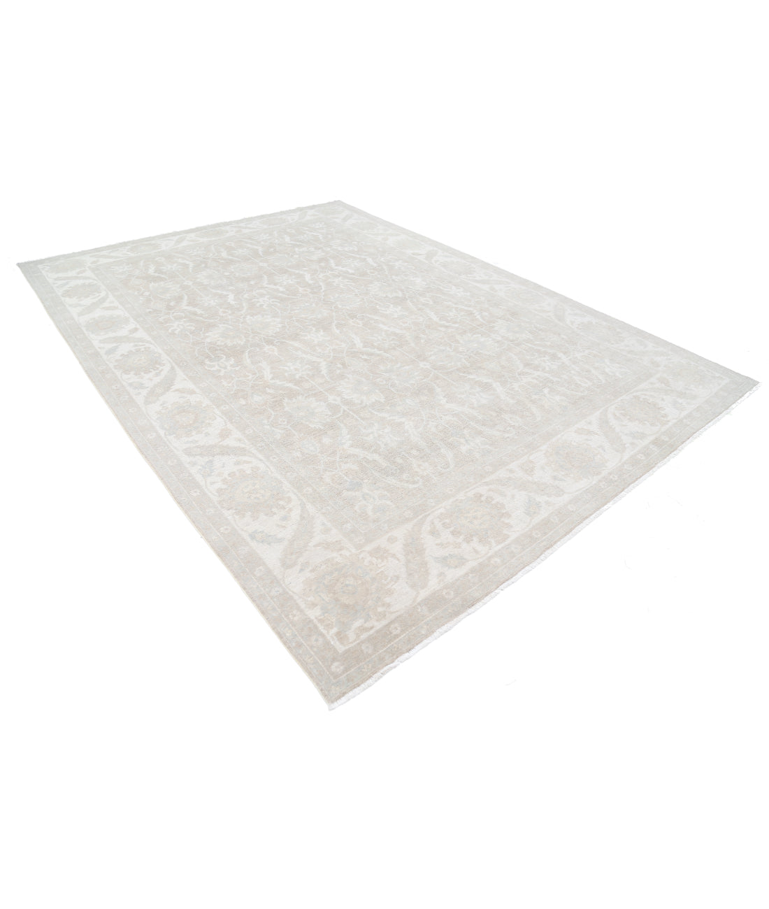 Serenity 8' 7" X 11' 9" Hand-Knotted Wool Rug 8' 7" X 11' 9" (262 X 358) / Taupe / Ivory