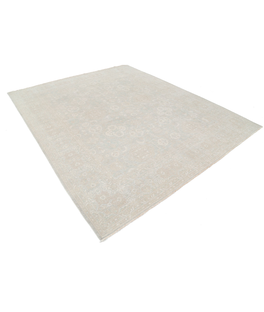 Serenity 8' 4" X 9' 11" Hand-Knotted Wool Rug 8' 4" X 9' 11" (254 X 302) / Green / Taupe