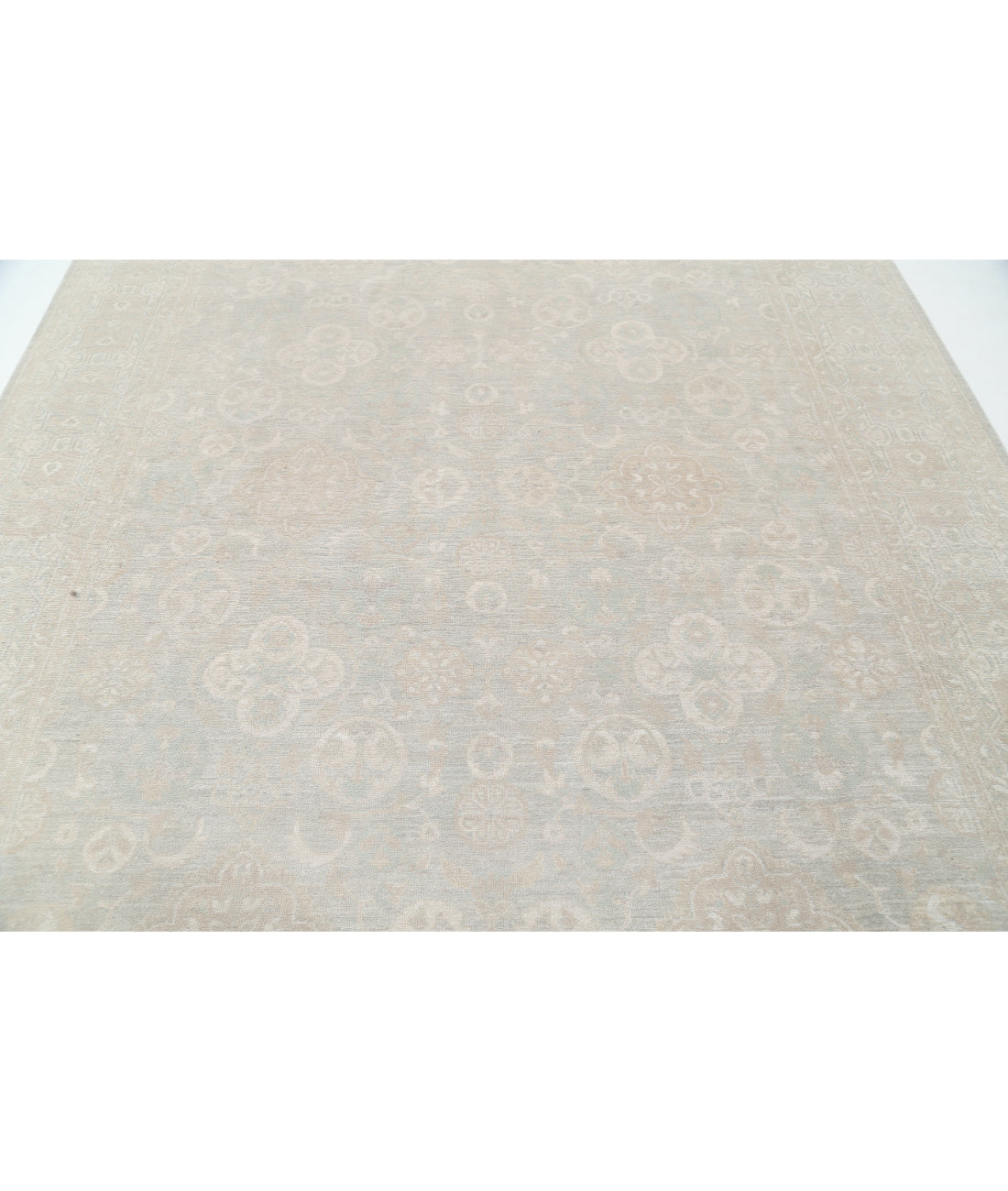 Serenity 8' 4" X 9' 11" Hand-Knotted Wool Rug 8' 4" X 9' 11" (254 X 302) / Green / Taupe