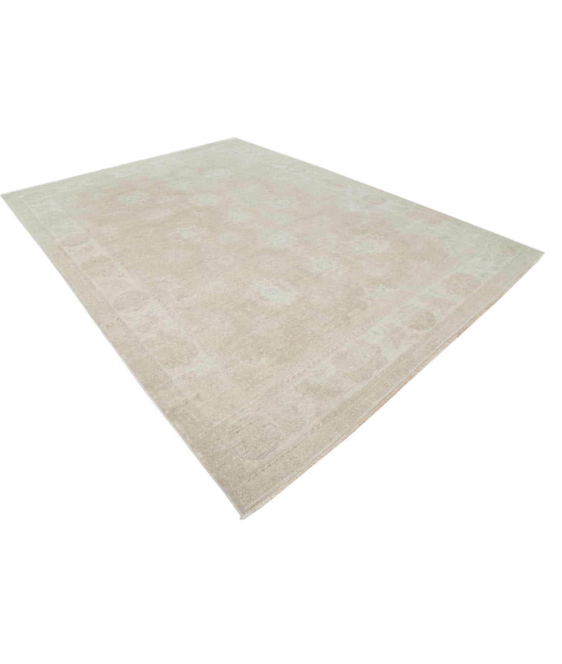 Serenity 9' 0" X 11' 11" Hand-Knotted Wool Rug 9' 0" X 11' 11" (274 X 363) / Taupe / Ivory