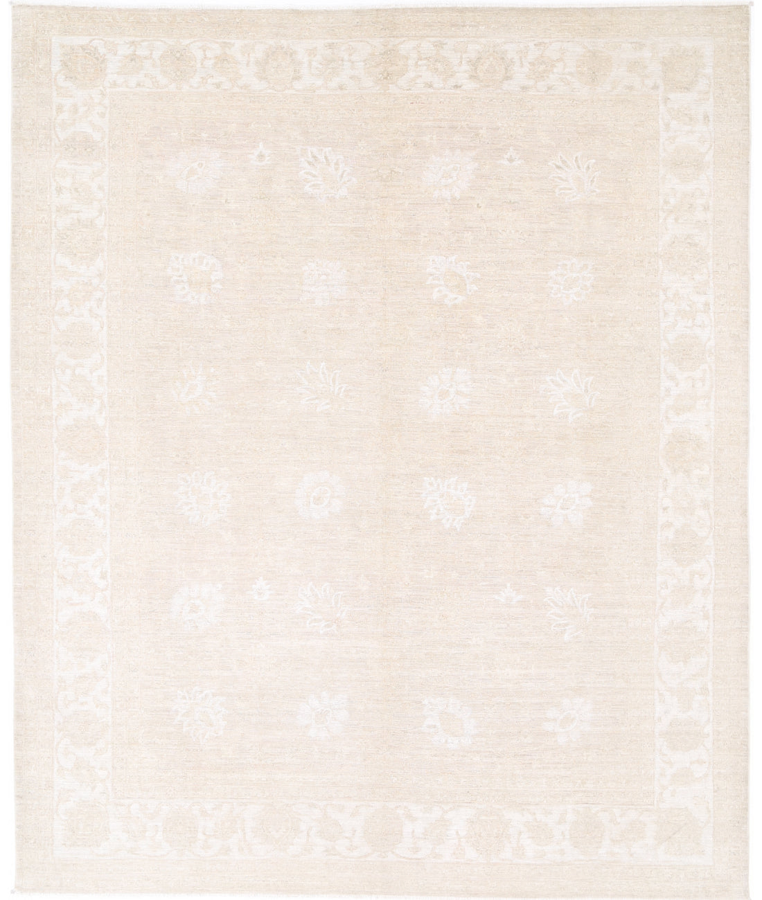 Serenity 8' 2" X 9' 10" Hand-Knotted Wool Rug 8' 2" X 9' 10" (249 X 300) / Taupe / Ivory