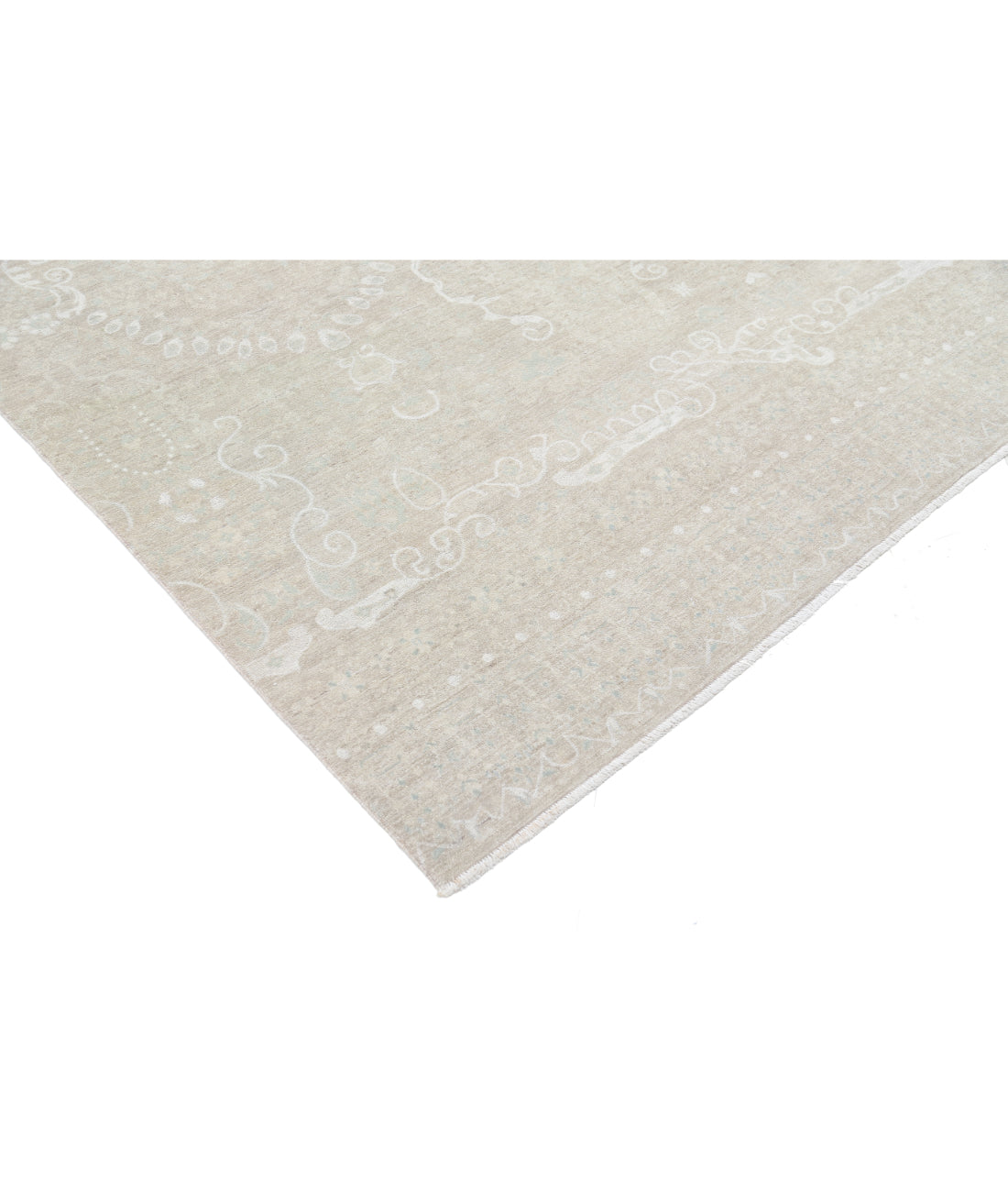 Serenity 9' 9" X 13' 8" Hand-Knotted Wool Rug 9' 9" X 13' 8" (297 X 417) / Taupe / Ivory