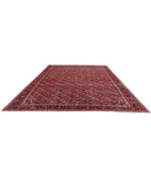 Hamadan 11'1'' X 14'10'' Hand-Knotted Wool Rug 11'1'' x 14'10'' (333 X 445) / Red / Black