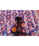 Hamadan 3'4'' X 9'9'' Hand-Knotted Wool Rug 3'4'' x 9'9'' (100 X 293) / Blue / Red