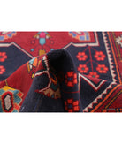 Hamadan 3'3'' X 13'1'' Hand-Knotted Wool Rug 3'3'' x 13'1'' (98 X 393) / Black / Red