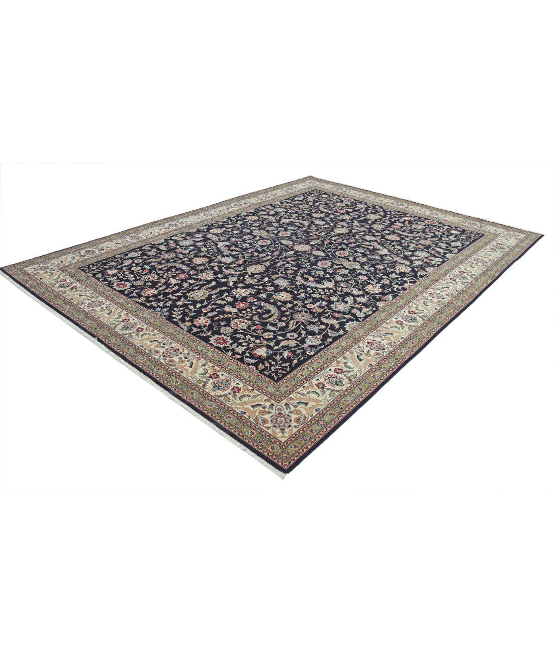 Heritage 9' 0" X 12' 0" Hand-Knotted Wool Rug 9' 0" X 12' 0" (274 X 366) / Black / Ivory