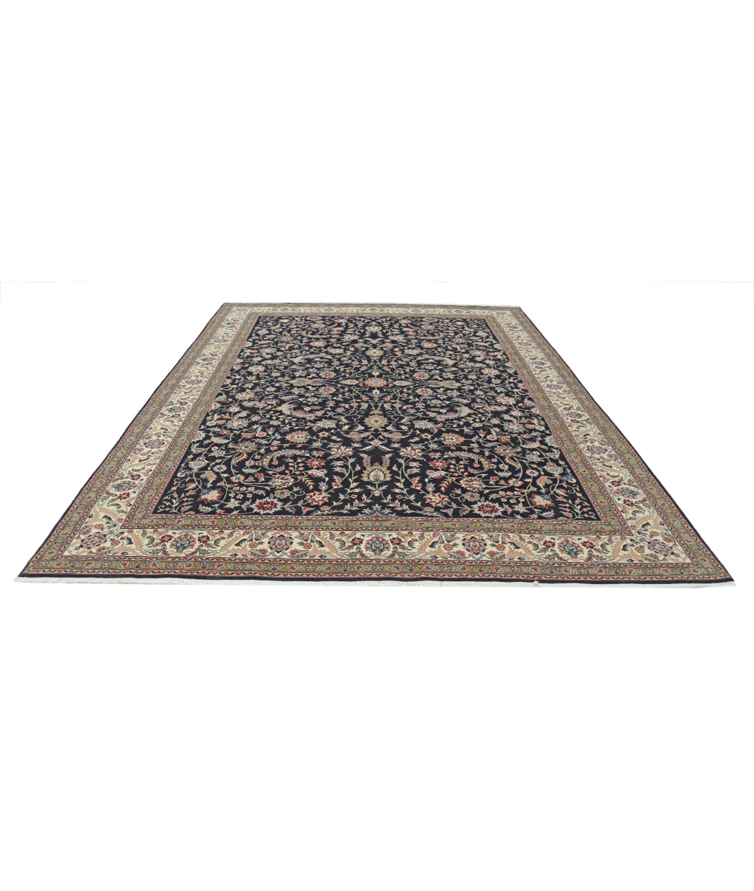 Heritage 9' 0" X 12' 0" Hand-Knotted Wool Rug 9' 0" X 12' 0" (274 X 366) / Black / Ivory