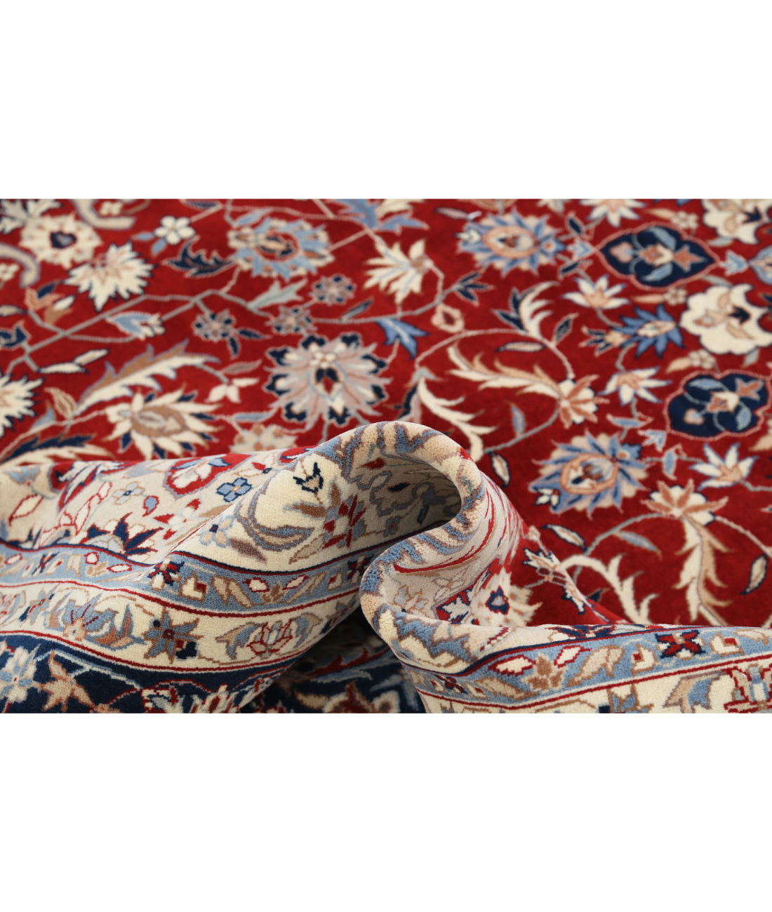 Heritage 6' 6" X 9' 10" Hand-Knotted Wool Rug 6' 6" X 9' 10" (198 X 300) / Red / Blue