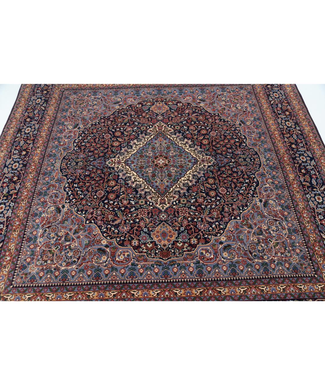 Heritage 6' 10" X 6' 10" Hand-Knotted Wool Rug 6' 10" X 6' 10" (208 X 208) / Blue / Blue