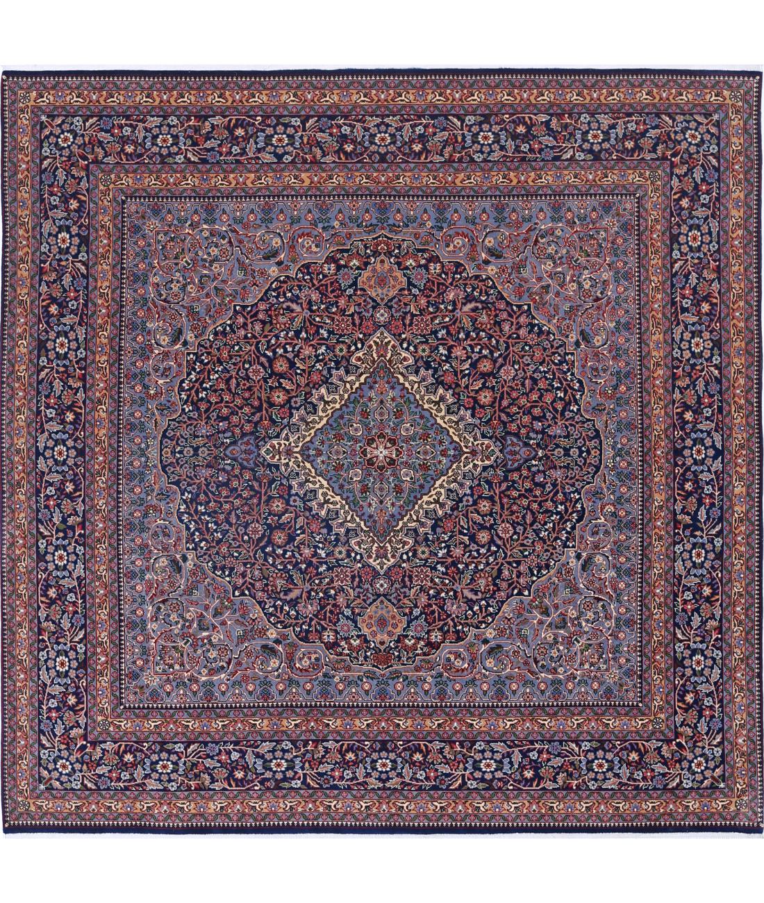 Heritage 6' 10" X 6' 10" Hand-Knotted Wool Rug 6' 10" X 6' 10" (208 X 208) / Blue / Blue