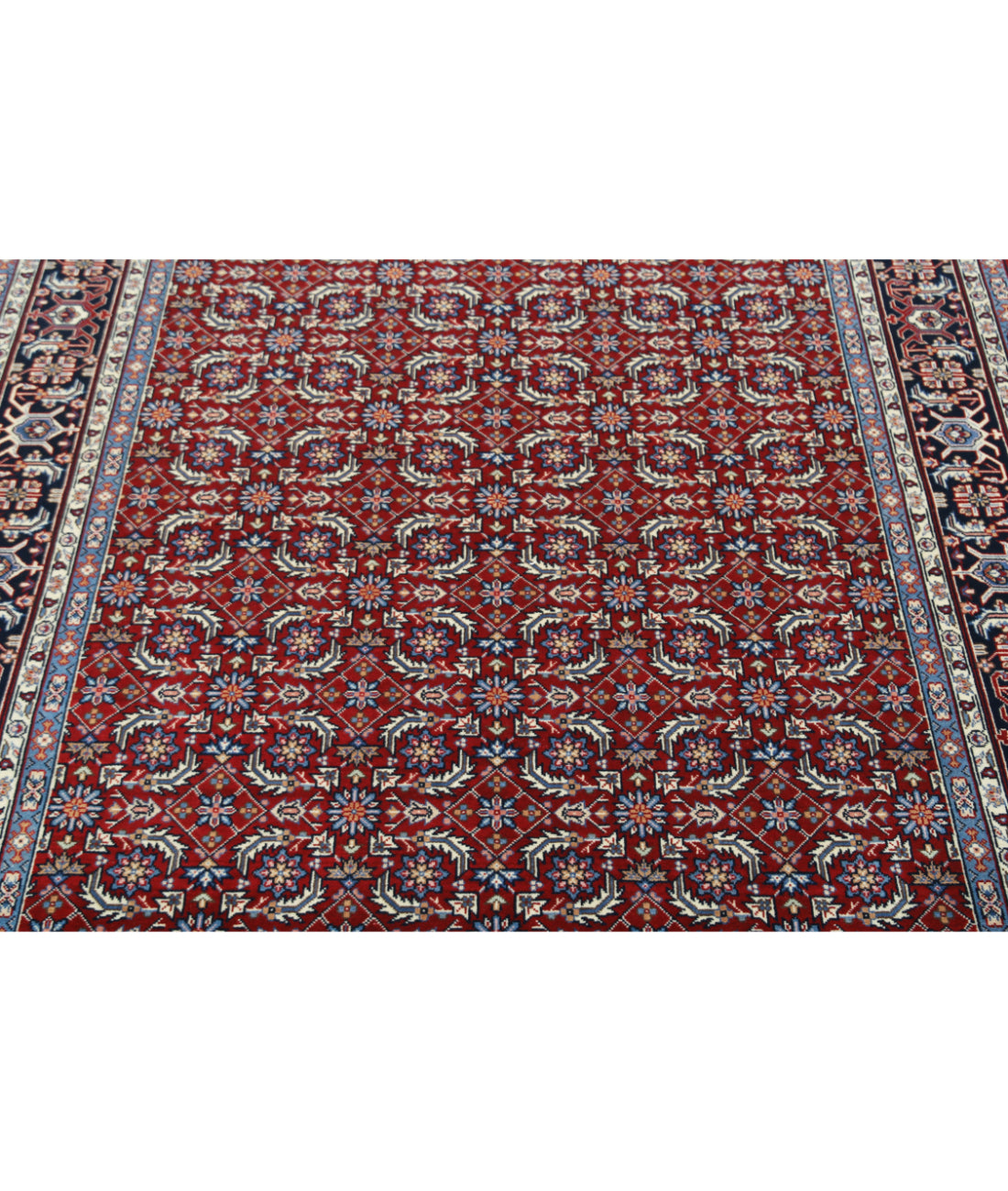Heritage 4' 11" X 7' 11" Hand-Knotted Wool Rug 4' 11" X 7' 11" (150 X 241) / Red / Blue