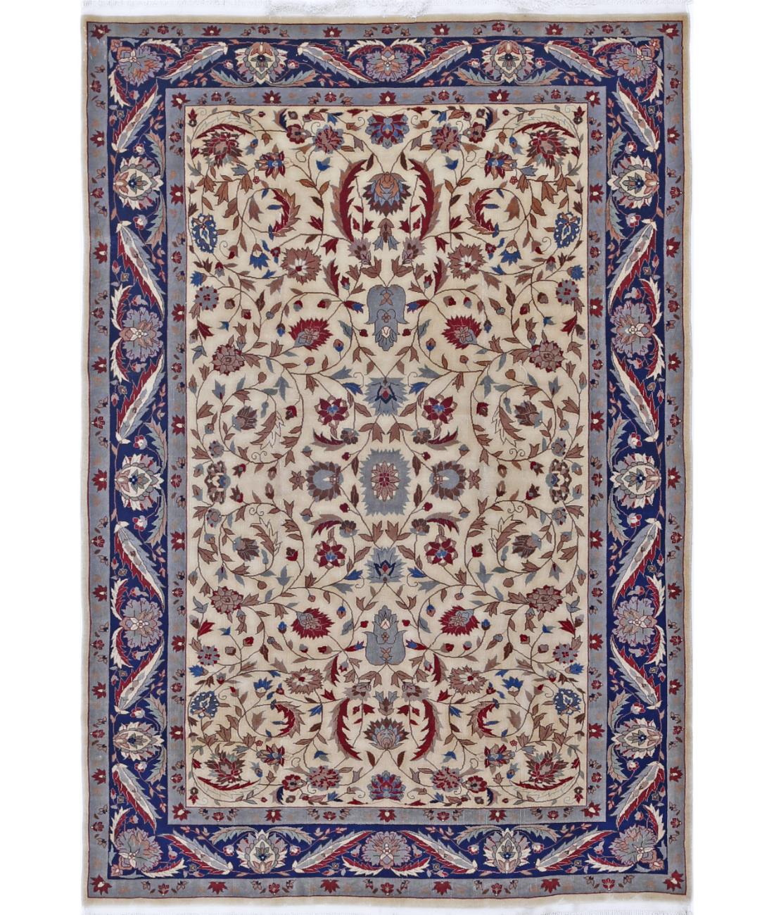 Heritage 5' 0" X 7' 5" Hand-Knotted Wool Rug 5' 0" X 7' 5" (152 X 226) / Ivory / Blue