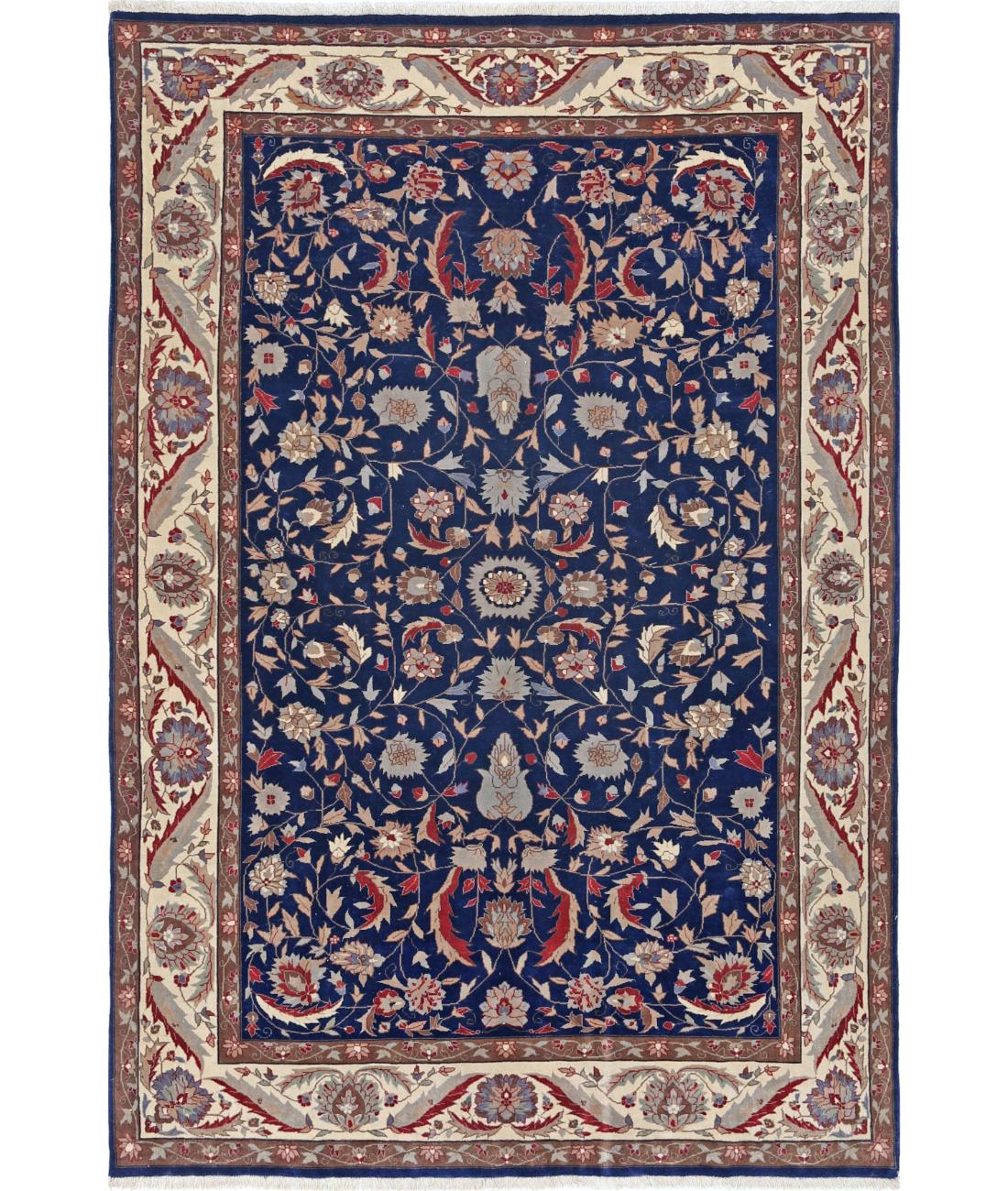 Heritage 5' 0" X 7' 5" Hand-Knotted Wool Rug 5' 0" X 7' 5" (152 X 226) / Blue / Ivory