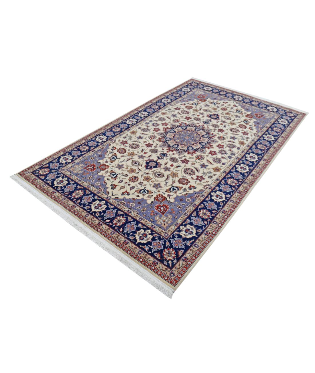Heritage 4' 11" X 8' 0" Hand-Knotted Wool Rug 4' 11" X 8' 0" (150 X 244) / Ivory / Blue