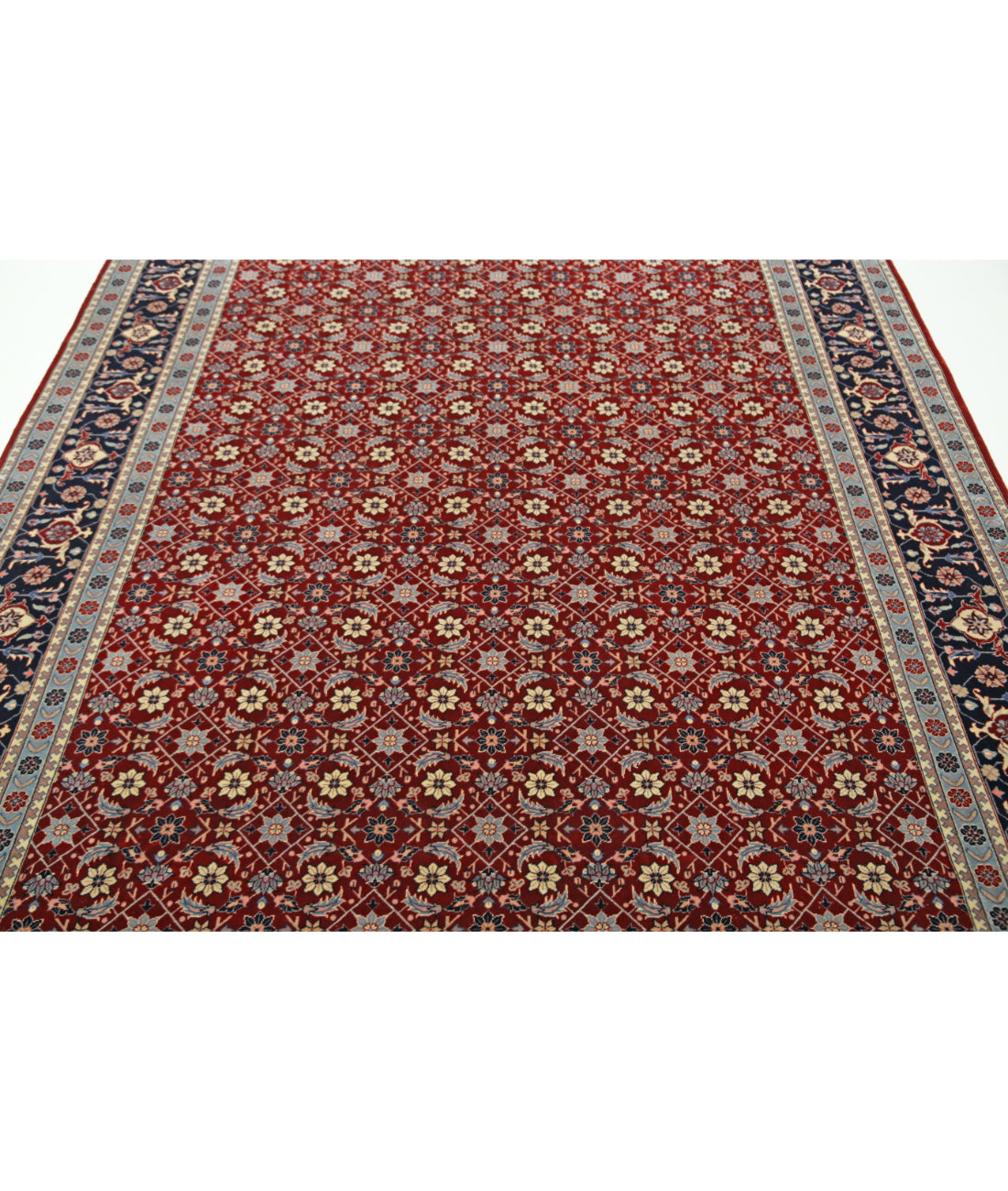 Heritage 6' 7" X 9' 10" Hand-Knotted Wool Rug 6' 7" X 9' 10" (201 X 300) / Red / Blue
