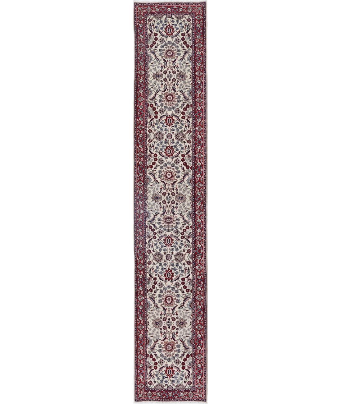 Heritage 2' 6" X 14' 0" Hand-Knotted Wool Rug 2' 6" X 14' 0" (76 X 427) / Ivory / Red