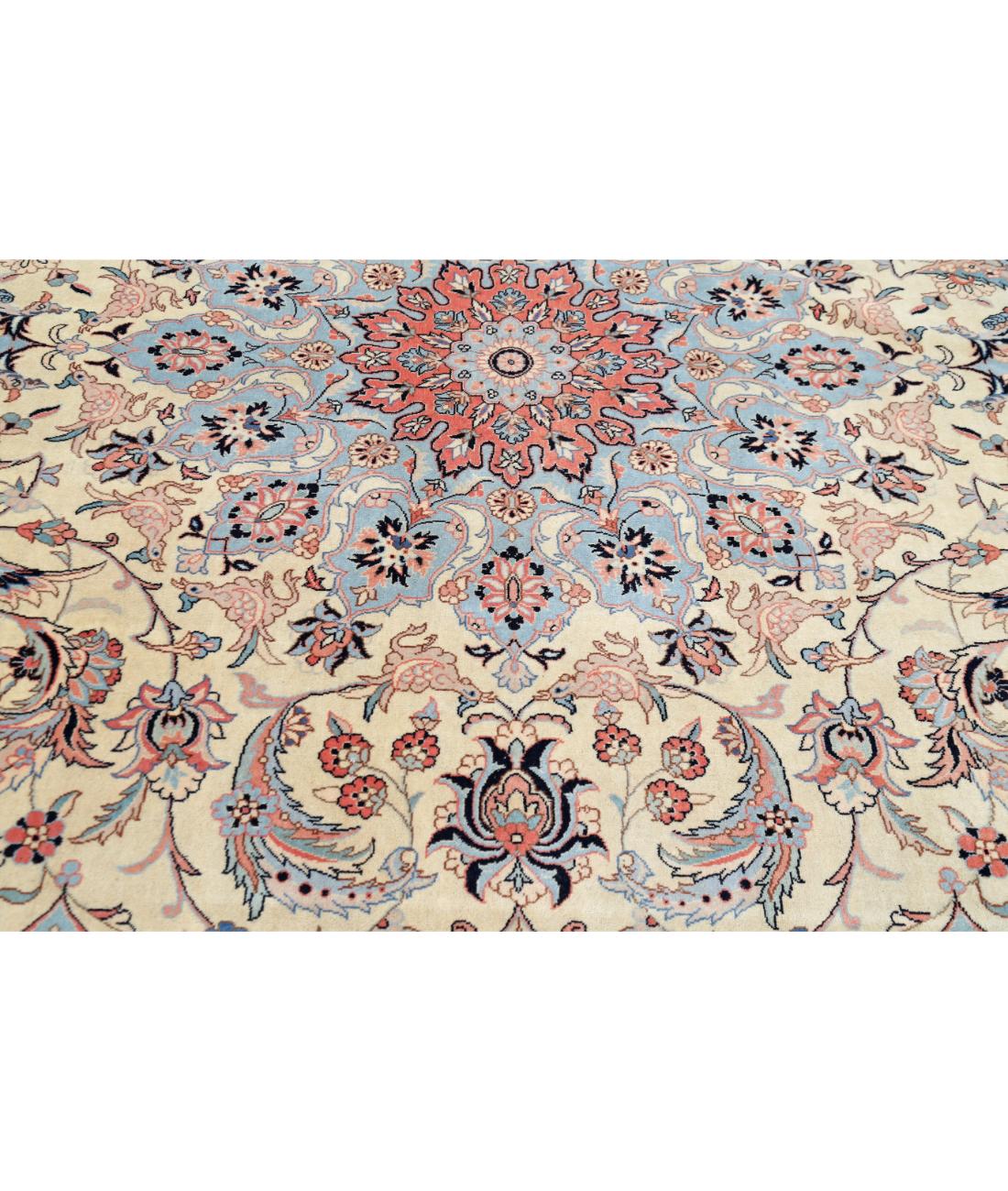 Heritage 11' 11" X 14' 10" Hand-Knotted Wool Rug 11' 11" X 14' 10" (363 X 452) / Ivory / Blue