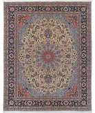 Heritage 11' 11" X 14' 10" Hand-Knotted Wool Rug 11' 11" X 14' 10" (363 X 452) / Ivory / Blue