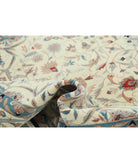 Heritage 6' 1" X 9' 0" Hand-Knotted Wool Rug 6' 1" X 9' 0" (185 X 274) / Ivory / Blue