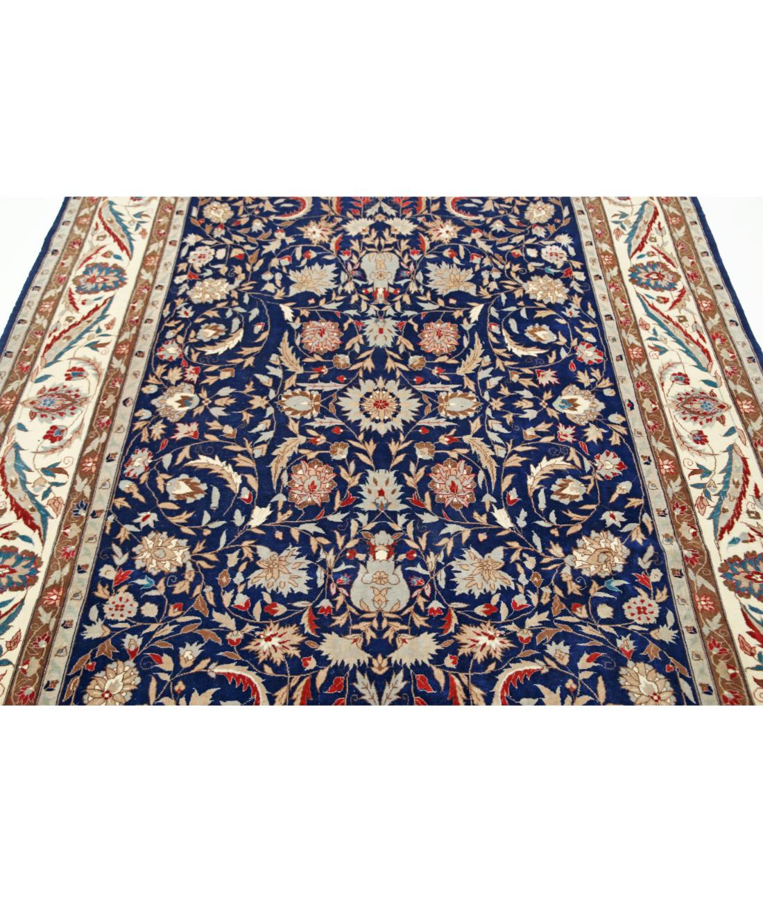 Heritage 6' 0" X 8' 11" Hand-Knotted Wool Rug 6' 0" X 8' 11" (183 X 272) / Blue / Ivory