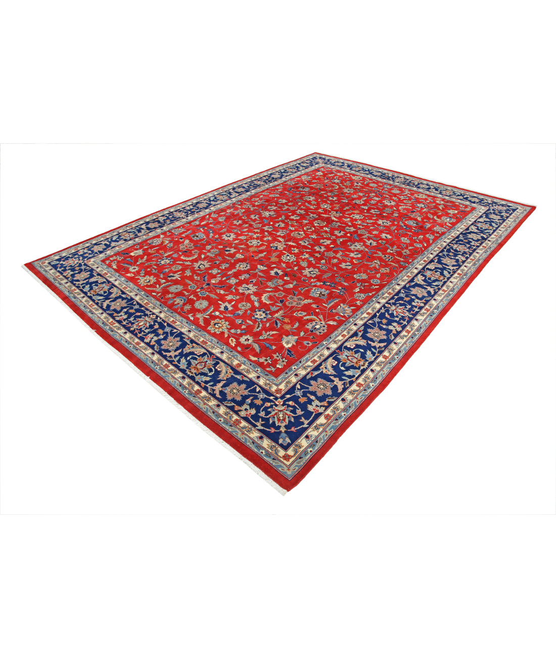 Heritage 8' 2" X 11' 4" Hand-Knotted Wool Rug 8' 2" X 11' 4" (249 X 345) / Red / Blue
