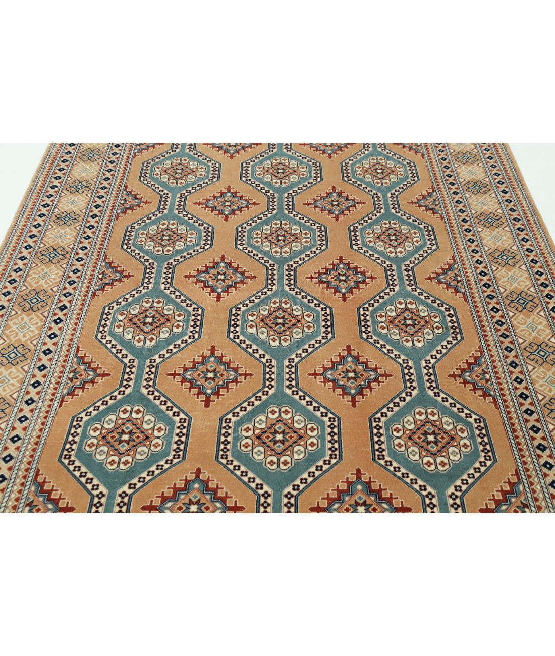 Heritage 6' 0" X 8' 11" Hand-Knotted Wool Rug 6' 0" X 8' 11" (183 X 272) / Taupe / Green