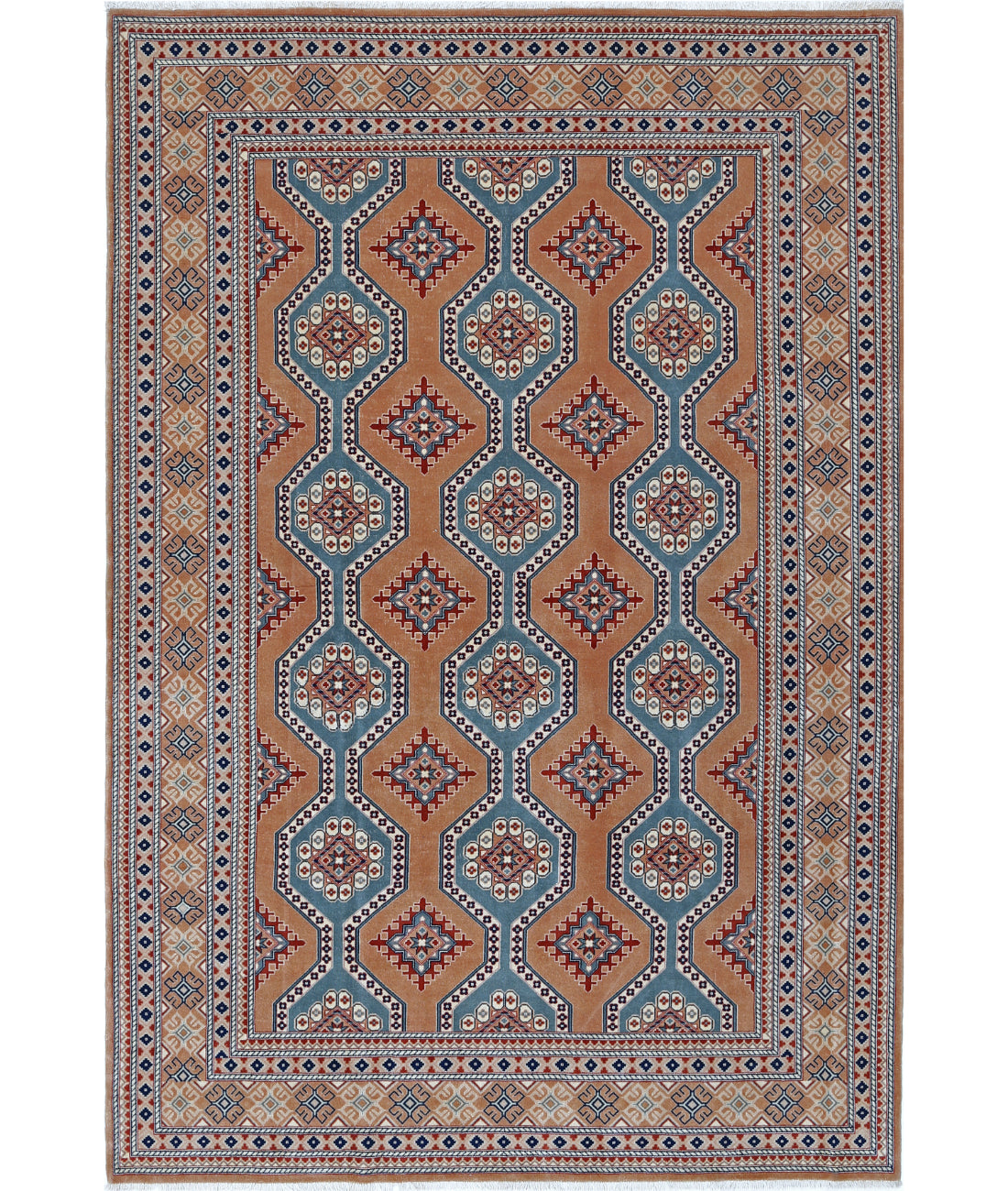 Heritage 6' 0" X 8' 11" Hand-Knotted Wool Rug 6' 0" X 8' 11" (183 X 272) / Taupe / Green