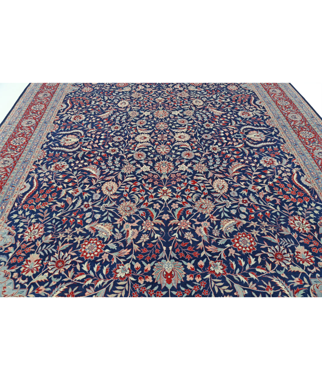 Heritage 9' 9" X 13' 10" Hand-Knotted Wool Rug 9' 9" X 13' 10" (297 X 422) / Blue / Red