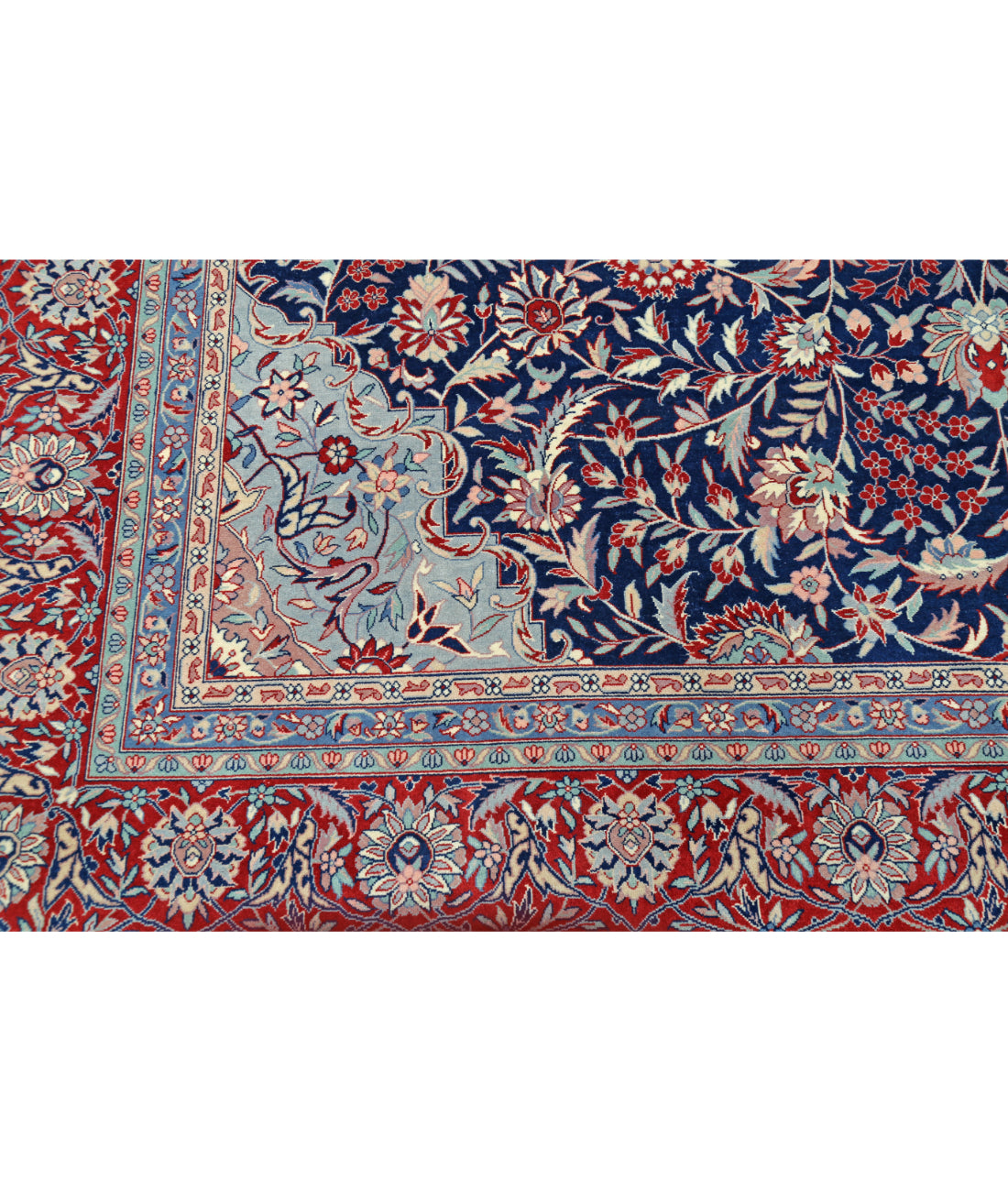 Heritage 9' 9" X 13' 10" Hand-Knotted Wool Rug 9' 9" X 13' 10" (297 X 422) / Blue / Red