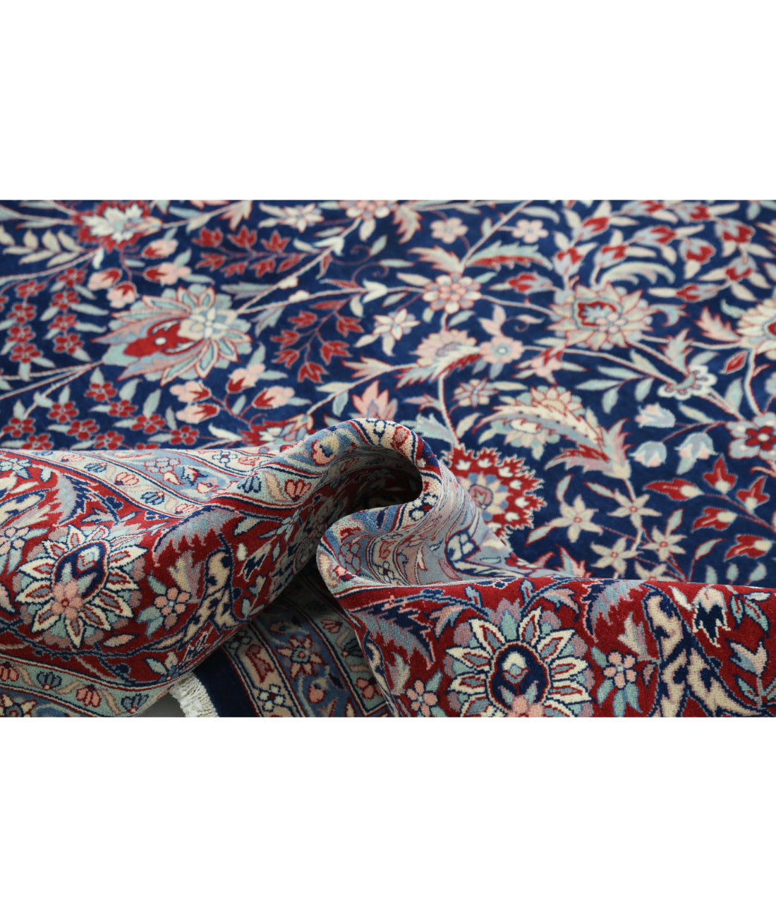 Heritage 9' 9" X 13' 10" Hand-Knotted Wool Rug 9' 9" X 13' 10" (297 X 422) / Blue / Red