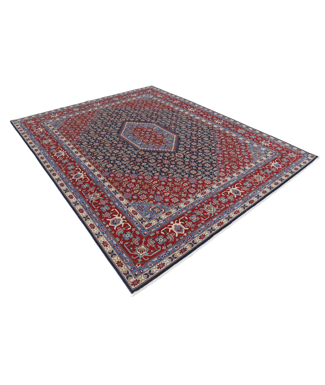 Heritage 8' 0" X 9' 10" Hand-Knotted Wool Rug 8' 0" X 9' 10" (244 X 300) / Blue / Red