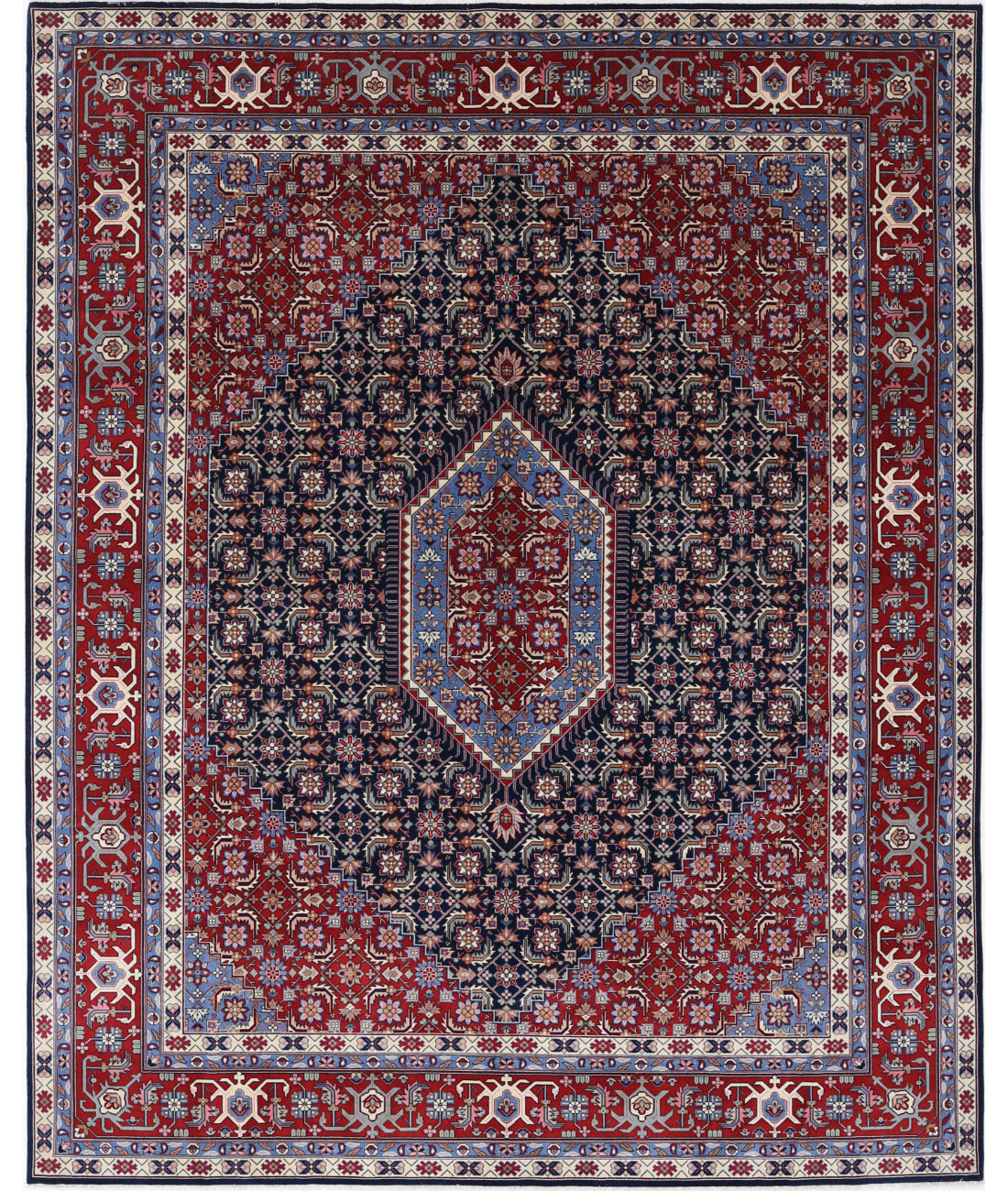 Heritage 8' 0" X 9' 10" Hand-Knotted Wool Rug 8' 0" X 9' 10" (244 X 300) / Blue / Red