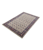 Heritage 4' 0" X 5' 10" Hand-Knotted Wool Rug 4' 0" X 5' 10" (122 X 178) / Ivory / Blue