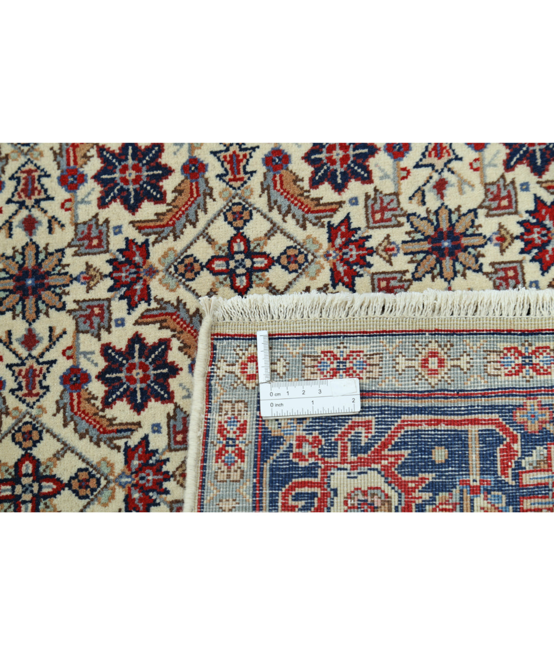 Heritage 4' 0" X 5' 10" Hand-Knotted Wool Rug 4' 0" X 5' 10" (122 X 178) / Ivory / Blue