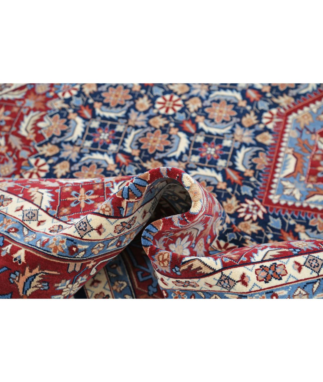 Heritage 6' 0" X 9' 2" Hand-Knotted Wool Rug 6' 0" X 9' 2" (183 X 279) / Blue / Red
