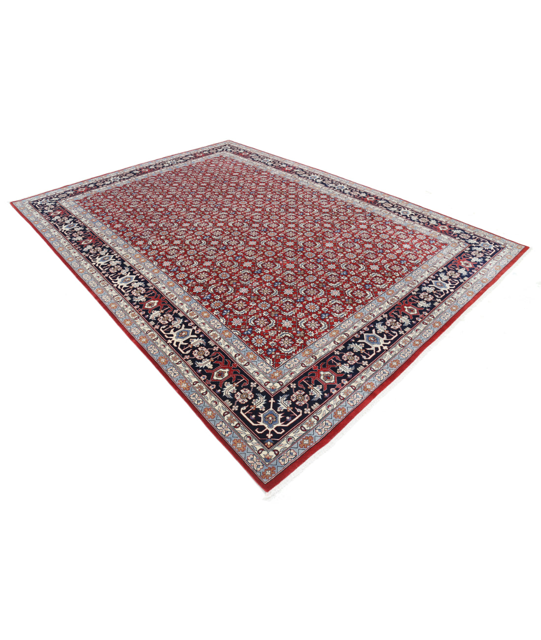 Heritage 8' 3" X 11' 6" Hand-Knotted Wool Rug 8' 3" X 11' 6" (251 X 351) / Red / Blue